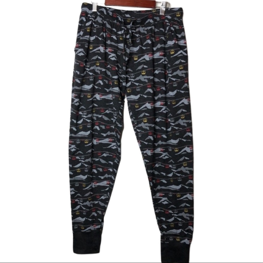 St. Bernard for Dunnes winter Ski print base layers pajama pants M joggers